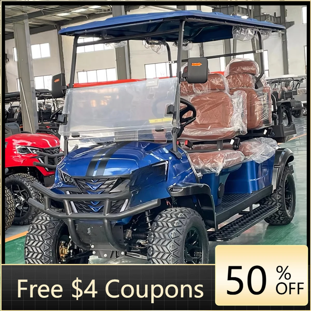 Rs 6-Seater electric golf cart 48v 72v metal battery with AC controller, high quality golf cart
Rs 6-Seater electric golf cart 48v 72v metal battery with AC controller, high quality golf cart