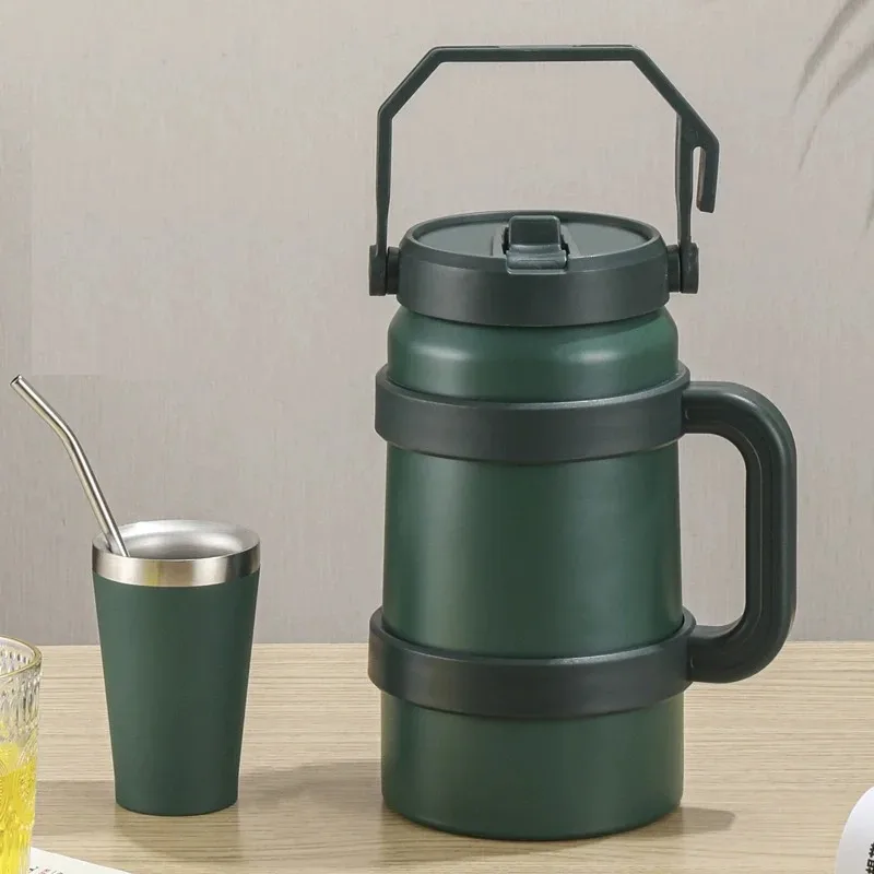 Portable 1.2/1.9L 304 Stainless Steel Thermal Mug Tumbler Outdoor Thermos Vacuum Flasks Cold and Hot Sports Water Bottle
Portable 1.2/1.9L 304 Stainless Steel Thermal Mug Tumbler Outdoor Thermos Vacuum Flasks Cold and Hot Sports Water Bottle