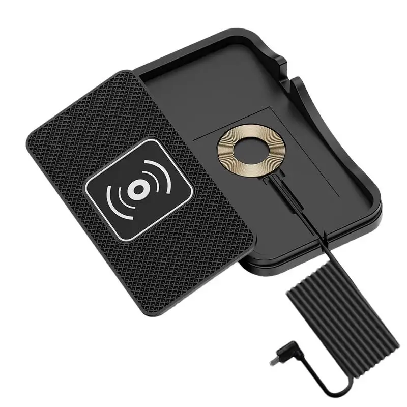 Wireless Car Charger Pad Auto Fast Charging Mat For SUV Flat Cell Phone Charging Mat Non-Slip Cordless Charger Mat For Car Home
Wireless Car Charger Pad Auto Fast Charging Mat For SUV Flat Cell Phone Charging Mat Non-Slip Cordless Charger Mat For Car Home