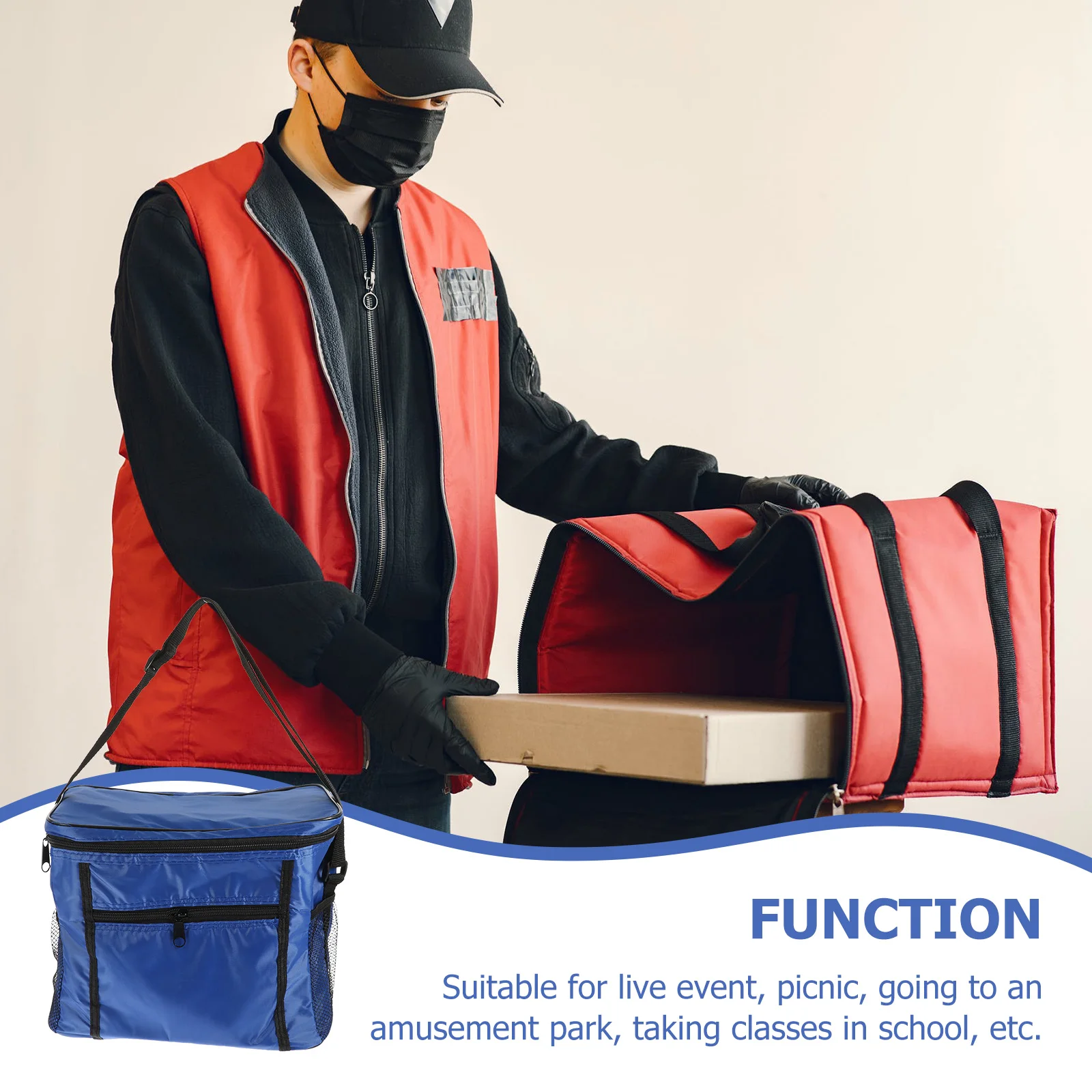 Thermal Insulated Picnic Bag Oxford Material Cold Heat Retention Lunch Tote for Camping Hiking Travel Food Storage Portable
Thermal Insulated Picnic Bag Oxford Material Cold Heat Retention Lunch Tote for Camping Hiking Travel Food Storage Portable