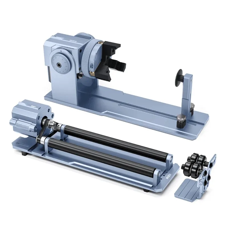 R1 Pro Multi-function Chuck and Roller Rotary for Laser Engraver
R1 Pro Multi-function Chuck and Roller Rotary for Laser Engraver