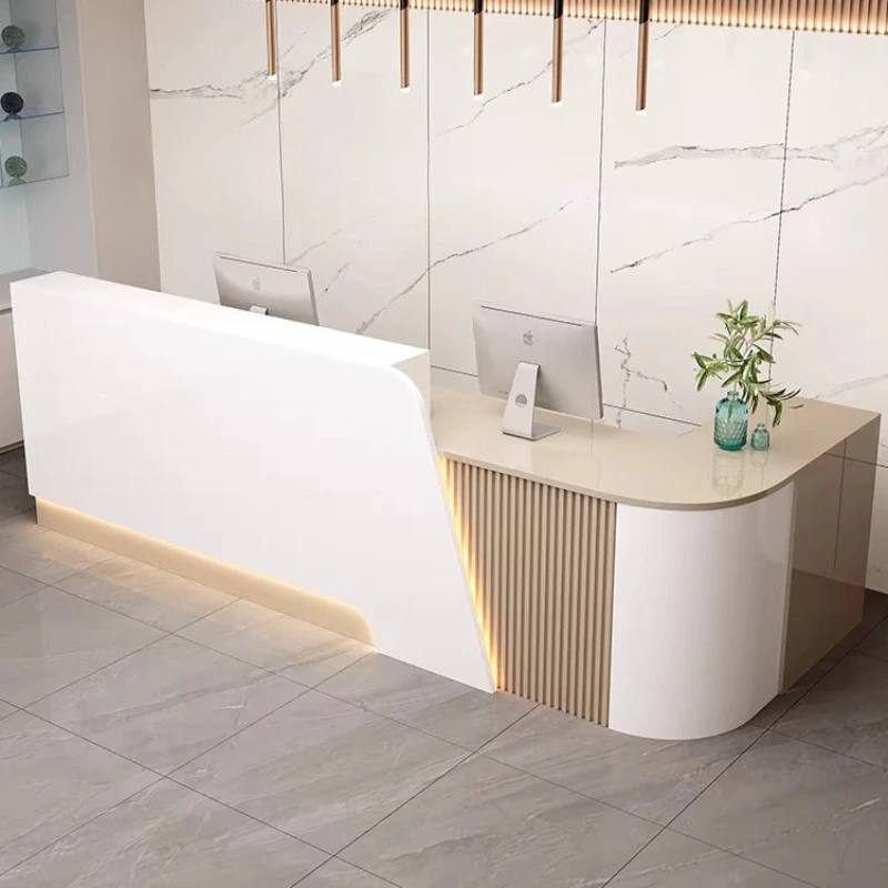 Curved Cashier Counter Reception Desk Luxury Modern Reception Desk Beauty Institute Front Bancone Per Negozio Beauty Furniture
Curved Cashier Counter Reception Desk Luxury Modern Reception Desk Beauty Institute Front Bancone Per Negozio Beauty Furniture