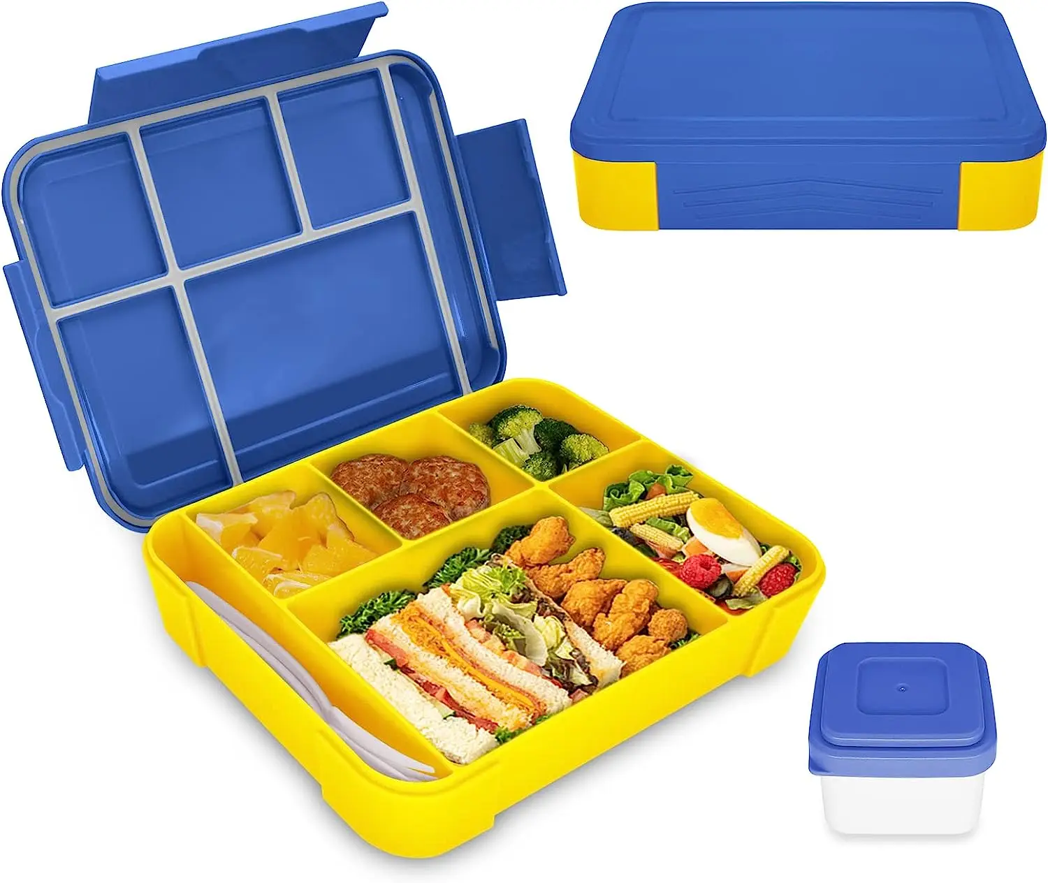 Ланч-бокс Bunifa Bento для детей, коробка для еды 1330 мл, Ланч-бокс для взрослых с 6 отделениями для взрослых/детей/малышей
Ланч-бокс Bunifa Bento для детей, коробка для еды 1330 мл, Ланч-бокс для взрослых с 6 отделениями для взрослых/детей/малышей
