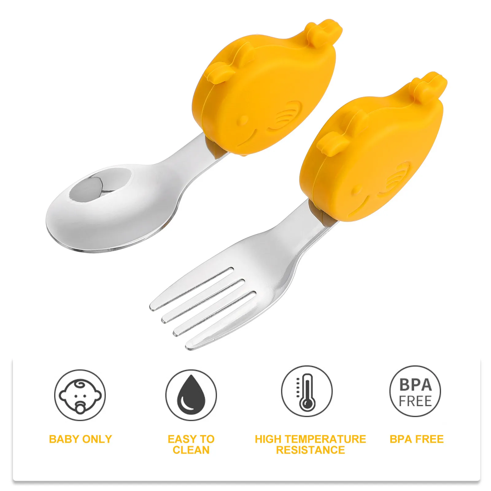 1Set Baby Cutlery Set Light Compact Safe Non Toxic Spoon Fork Combo for Self Feeding Toddlers Portable Feeding Kit Baby Shower
1Set Baby Cutlery Set Light Compact Safe Non Toxic Spoon Fork Combo for Self Feeding Toddlers Portable Feeding Kit Baby Shower