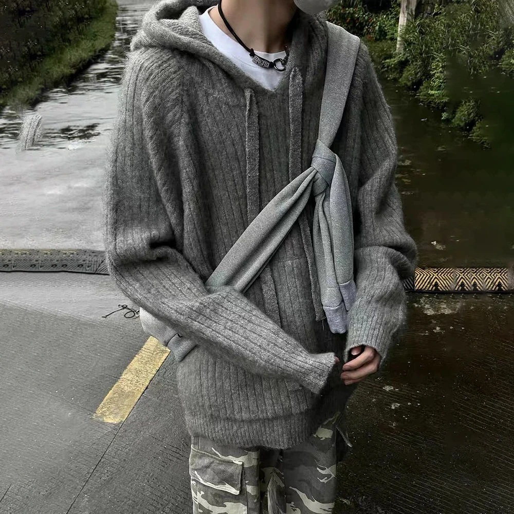 Mens Sweater Casual Campus Hooded Sweater Autumn Street Wear Youth Solid Color Versatile Long-Sleeve Tops Men'S Clothing 2024
Mens Sweater Casual Campus Hooded Sweater Autumn Street Wear Youth Solid Color Versatile Long-Sleeve Tops Men'S Clothing 2024