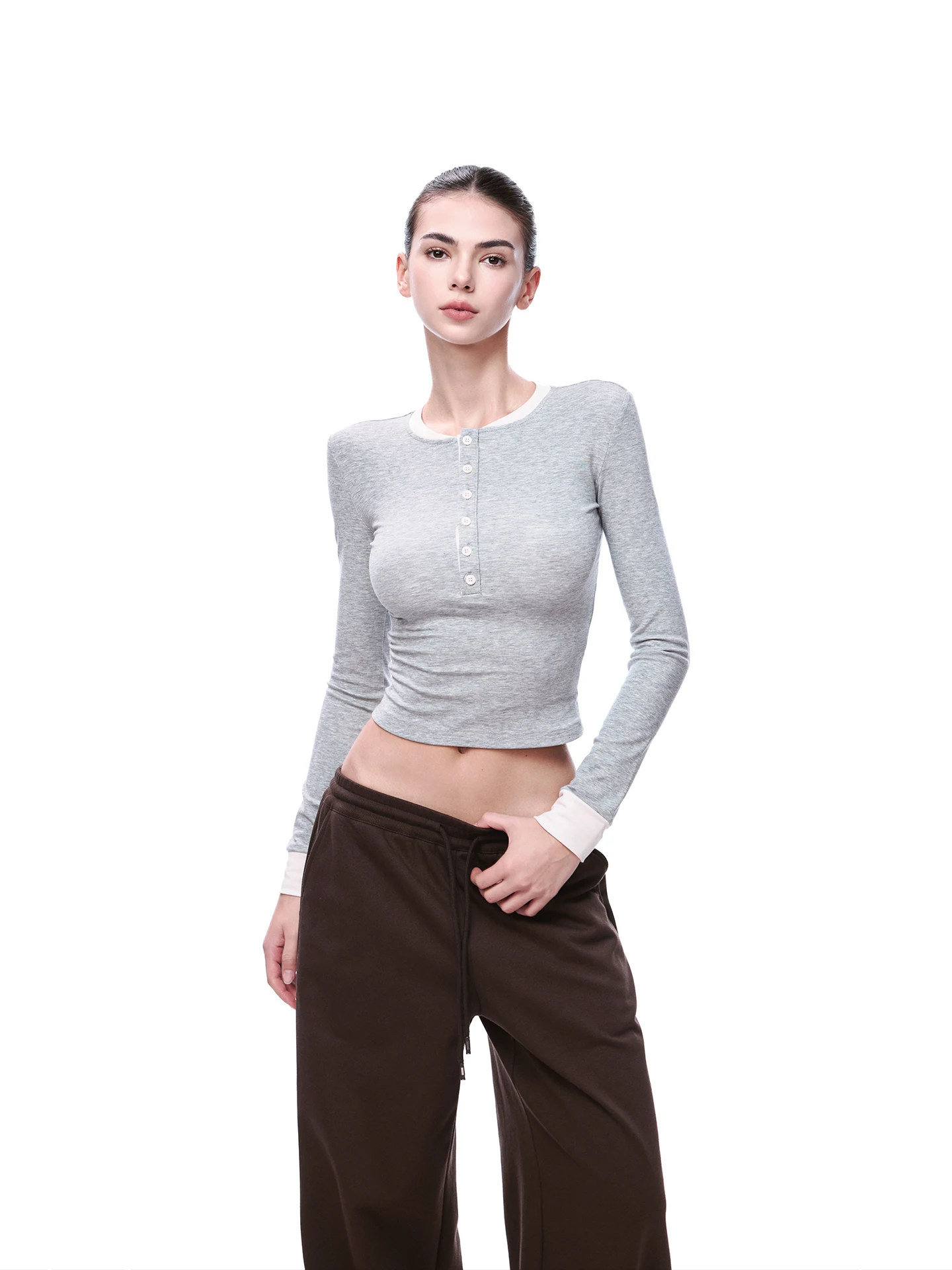 JLAUNT ey Long Sve Women's T-irt Slim Fit ort Sle Inner Wear Base Layer Silk Casual Top for Spring
JLAUNT ey Long Sve Women's T-irt Slim Fit ort Sle Inner Wear Base Layer Silk Casual Top for Spring