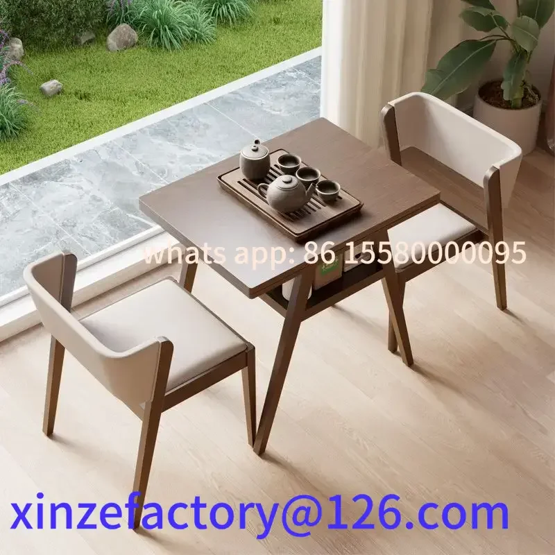 Customizable LEDluxury solid wood balcony, table and chair, household small unit dining table
Customizable LEDluxury solid wood balcony, table and chair, household small unit dining table