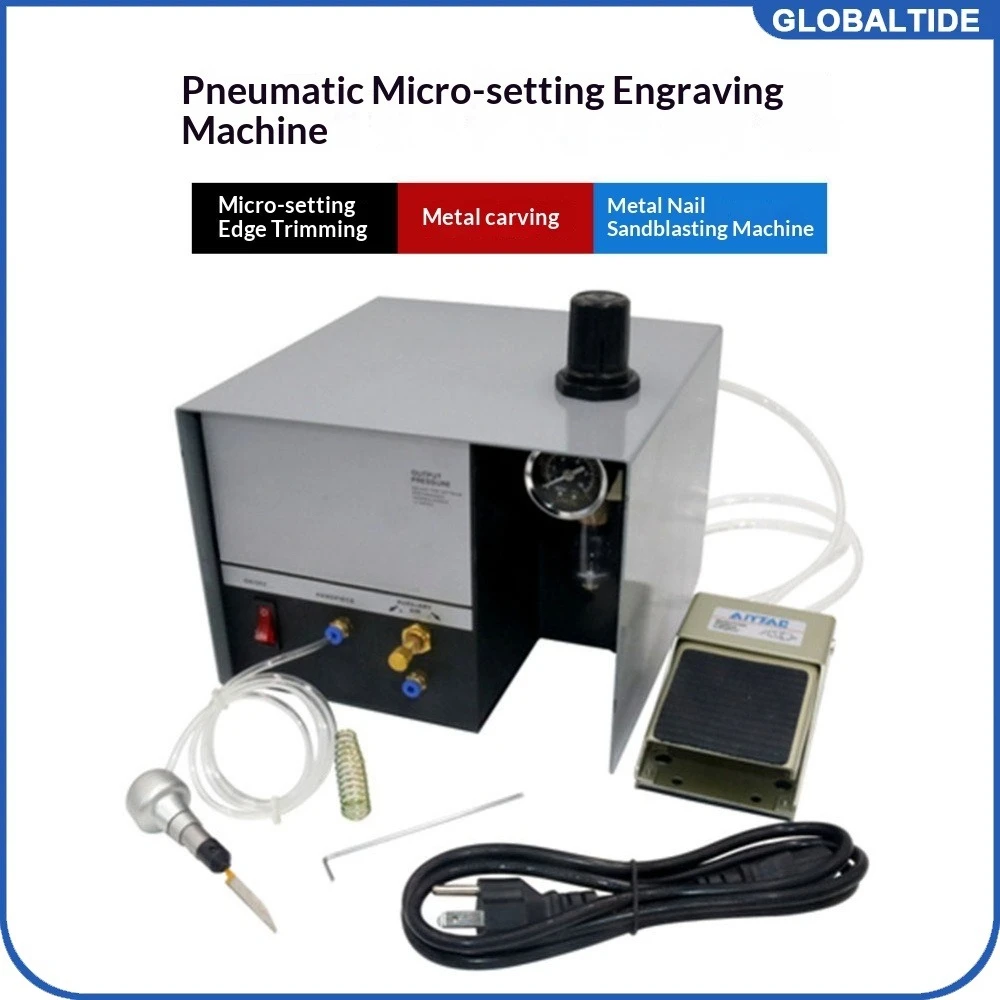 E03 Pneumatic Impact Engraving Machine, Graver Mate Jewelry Engraver Single Head, Jewelry Graving E04 110/220V
E03 Pneumatic Impact Engraving Machine, Graver Mate Jewelry Engraver Single Head, Jewelry Graving E04 110/220V
