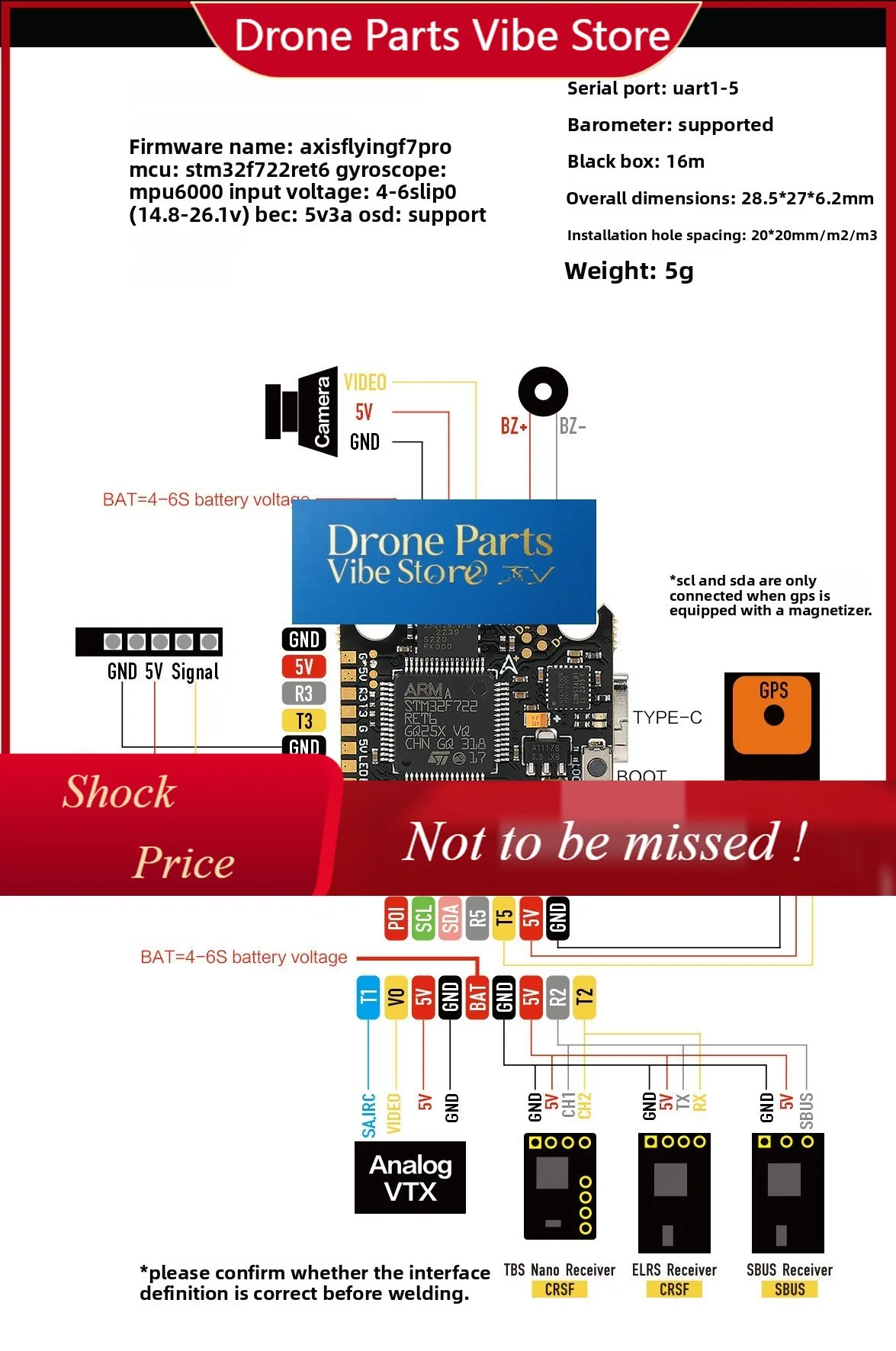 DParts1ARGUS 40AF7 Tower FPV Racing Dr-one Lightweight 7inch 10inch 13inch RC Dr-one 9g Plastic Lipo Material Remote Control For
DParts1ARGUS 40AF7 Tower FPV Racing Dr-one Lightweight 7inch 10inch 13inch RC Dr-one 9g Plastic Lipo Material Remote Control For