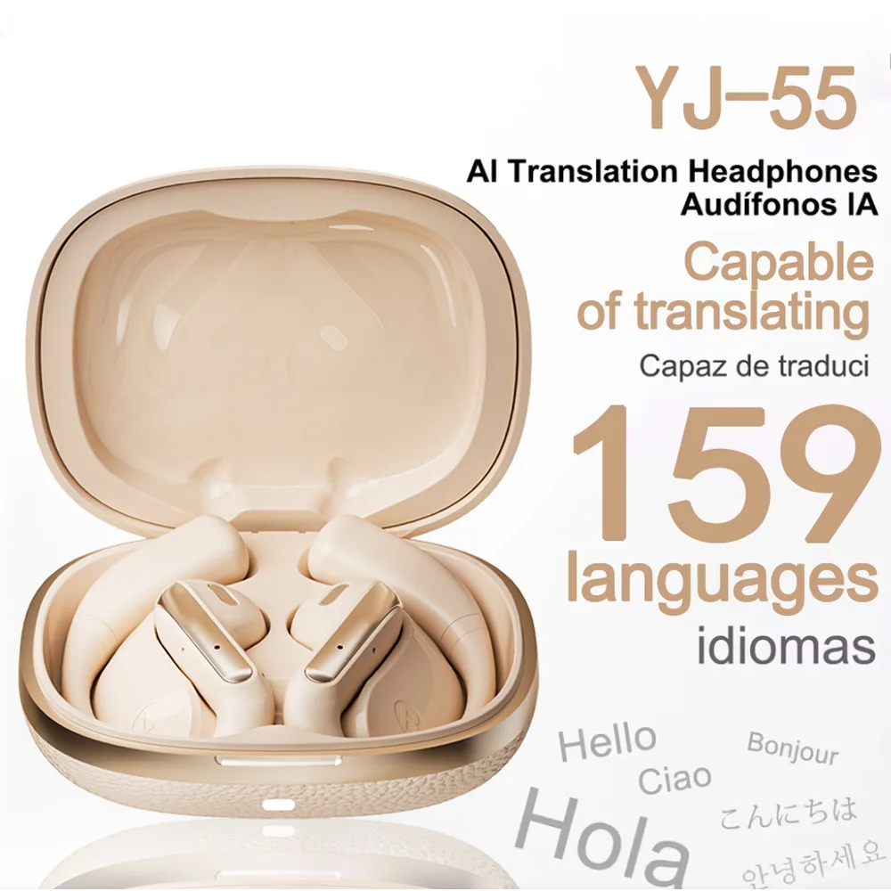 Multi-function AI Intelligent Translation Ear Hook Bluetooth Earbuds, Ergonomic Noise Cancelling Headphone For Traveller Office
Multi-function AI Intelligent Translation Ear Hook Bluetooth Earbuds, Ergonomic Noise Cancelling Headphone For Traveller Office