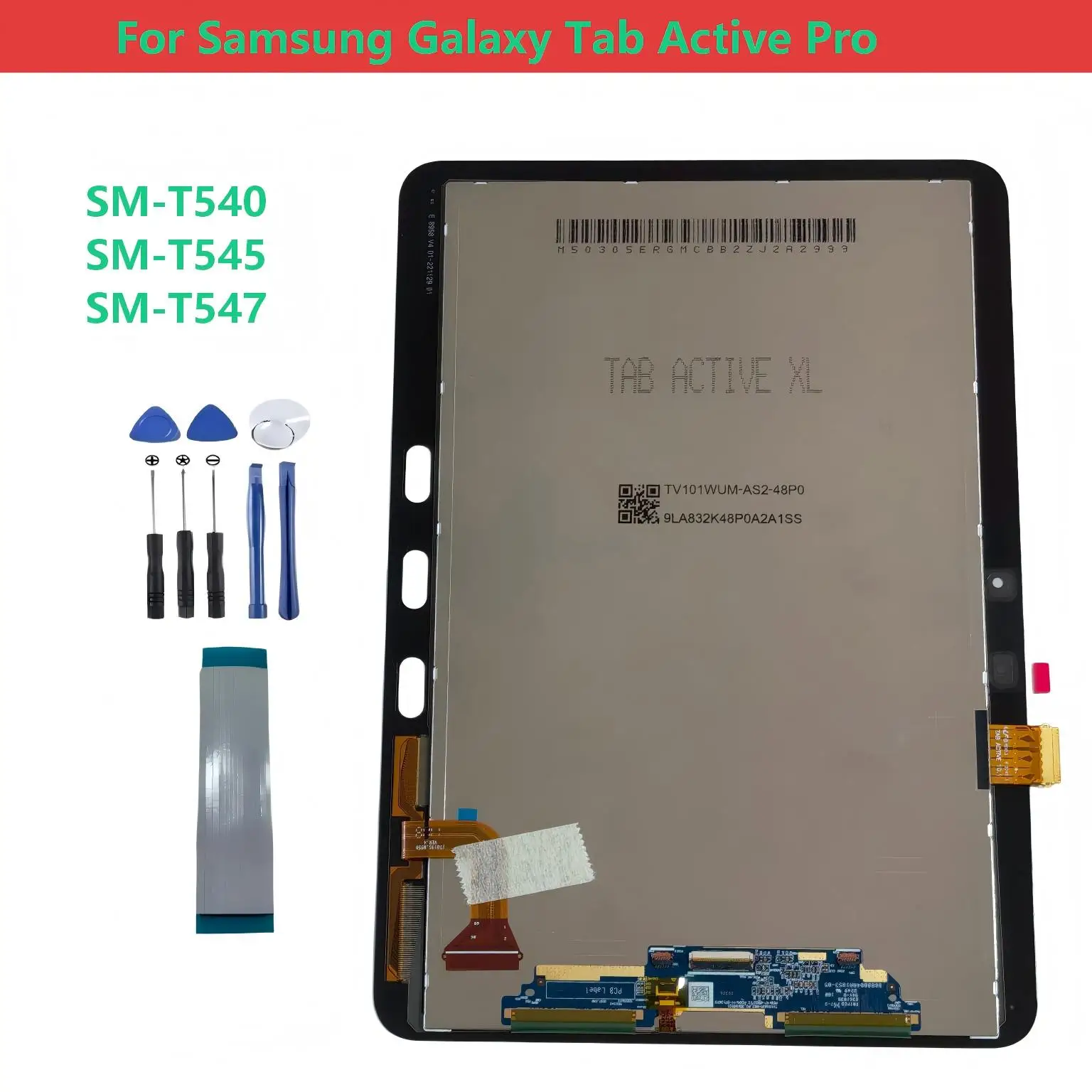 Для Samsung Galaxy Tab Active Pro SM-T540 Wi-Fi SM-T545 SM-T547 LTE: Сменный ЖК-дисплей в сборе с сенсорным экраном (дигитайзером)
Для Samsung Galaxy Tab Active Pro SM-T540 Wi-Fi SM-T545 SM-T547 LTE: Сменный ЖК-дисплей в сборе с сенсорным экраном (дигитайзером)