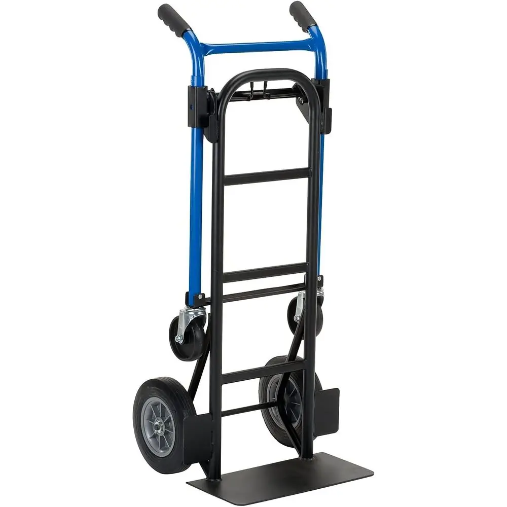 4-in-1 Convertible Hand Truck, 800 lb Capacity Steel Cart, Quick Change Design, Adjustable Handle, Solid Rubber Wheels for Movin
4-in-1 Convertible Hand Truck, 800 lb Capacity Steel Cart, Quick Change Design, Adjustable Handle, Solid Rubber Wheels for Movin
