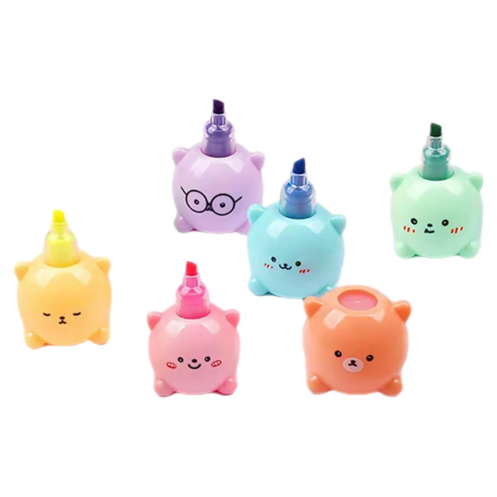 Mini School Mark Pens Student Marking Highlighters Cute Bear Stackable Highlighters Marker Pens Diy Scrapbook Markers 
Mini School Mark Pens Student Marking Highlighters Cute Bear Stackable Highlighters Marker Pens Diy Scrapbook Markers