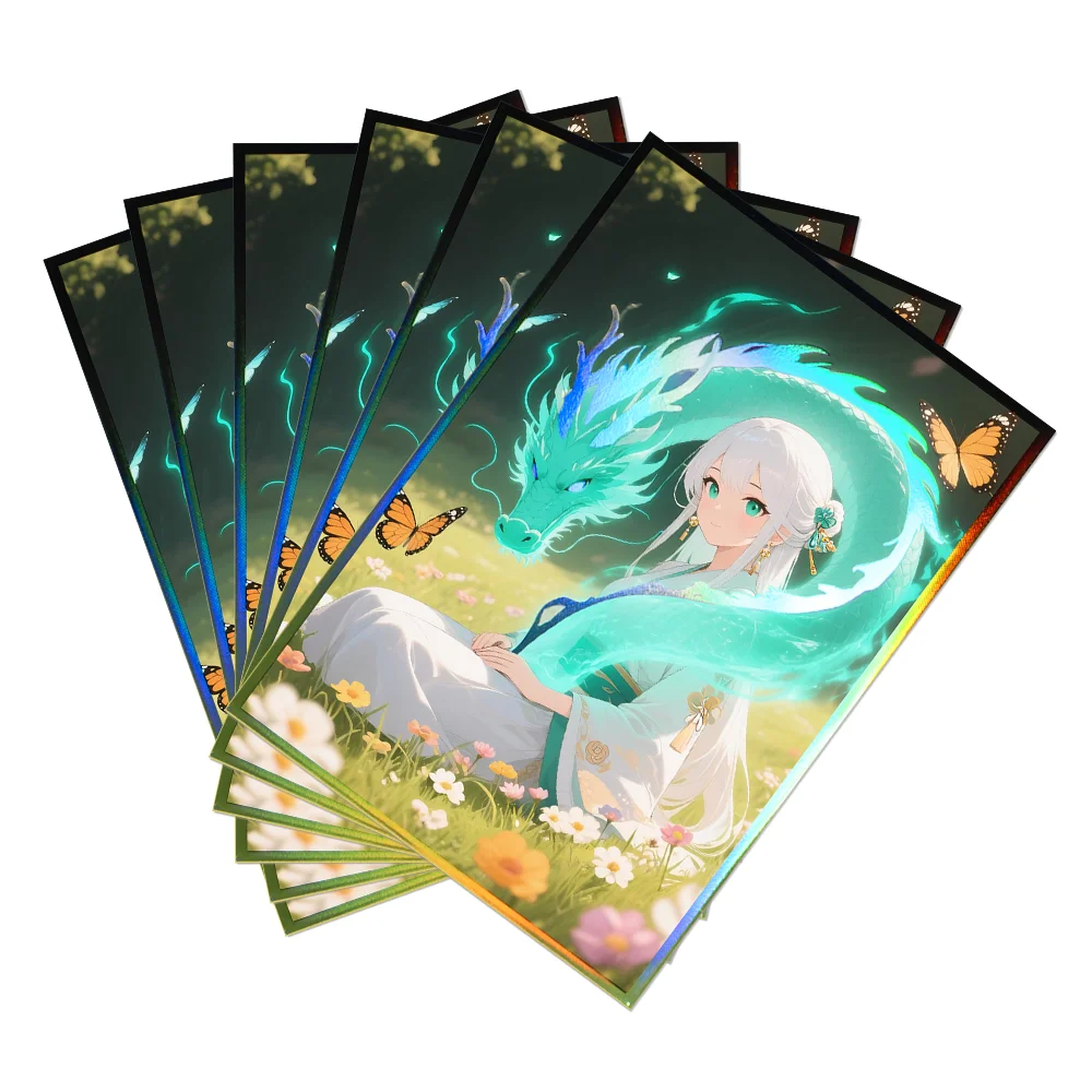 50PCS 63×90mm Holographic Japanese Size Anime Card Sleeves Card Protector for YGO Top Loading Board Game Card
50PCS 63×90mm Holographic Japanese Size Anime Card Sleeves Card Protector for YGO Top Loading Board Game Card