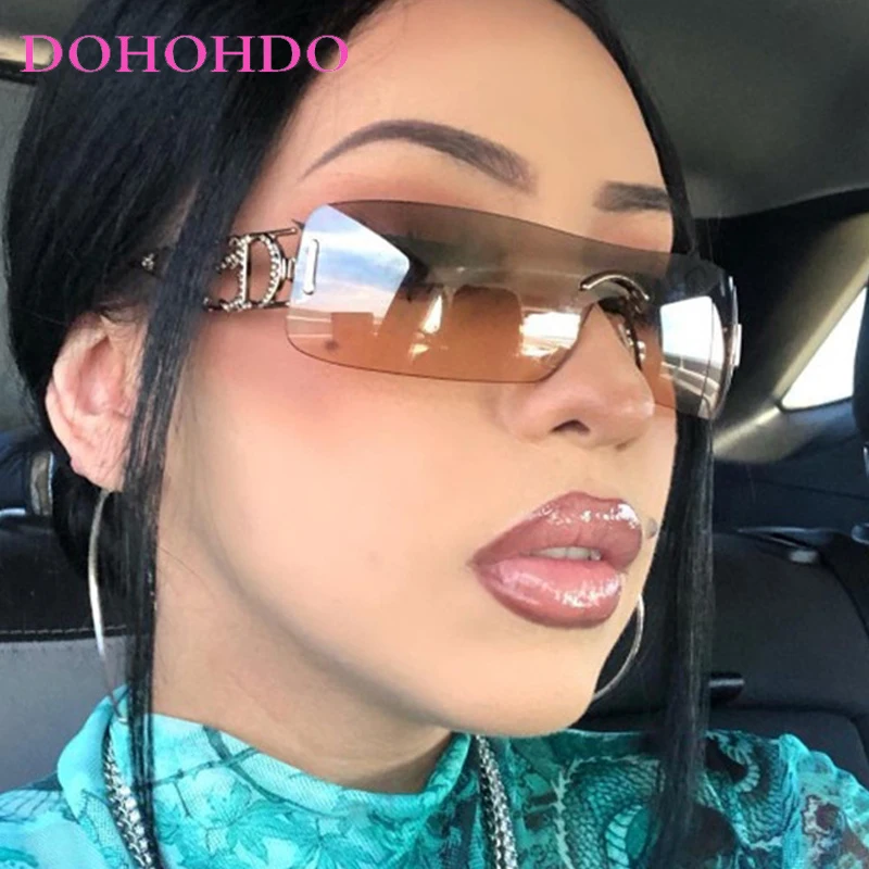 Punk Personality Rimless One Piece Square Frame Sunglasses Unisex Luxury Brand Hollow Leg Design Outdoors Driving Eyewear UV400
Punk Personality Rimless One Piece Square Frame Sunglasses Unisex Luxury Brand Hollow Leg Design Outdoors Driving Eyewear UV400
