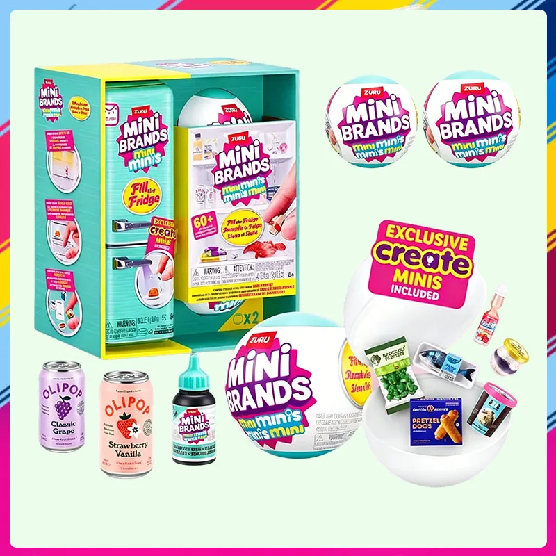 Zuru Mini Brand Filling Refrigerator Mini Refrigerator Mysterious Capsule Blind Box Collection Children's Surprise Toys
Zuru Mini Brand Filling Refrigerator Mini Refrigerator Mysterious Capsule Blind Box Collection Children's Surprise Toys