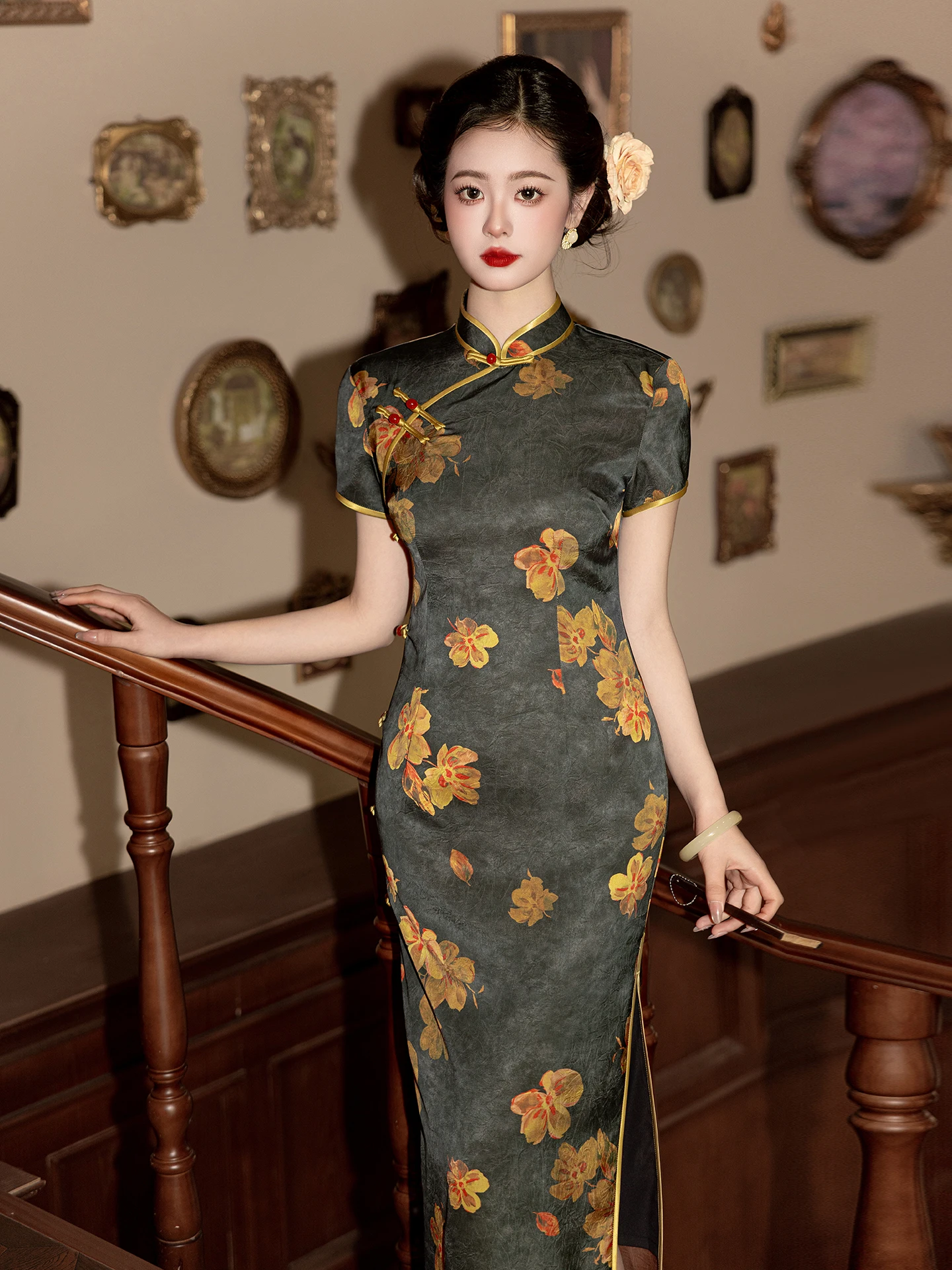 New Chinese Sle Slimming Dr Vintage Hong Kong Faion High Quali Republic of China Old anghai Women's Wear
New Chinese Sle Slimming Dr Vintage Hong Kong Faion High Quali Republic of China Old anghai Women's Wear