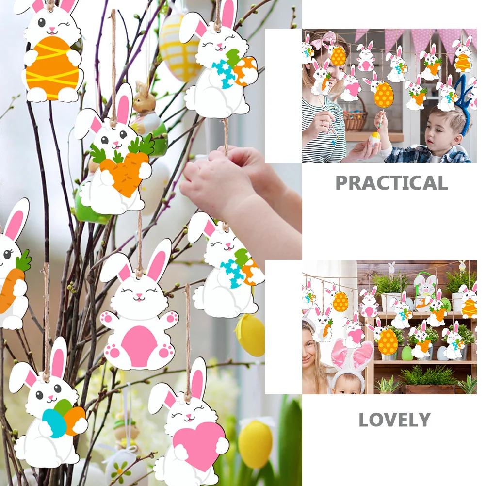 24Pcs Easter Bunny Sign Wooden Hanging Ornaments Rustic Easter Decorations Home Scene Pendant Festival Hanging Decor
24Pcs Easter Bunny Sign Wooden Hanging Ornaments Rustic Easter Decorations Home Scene Pendant Festival Hanging Decor