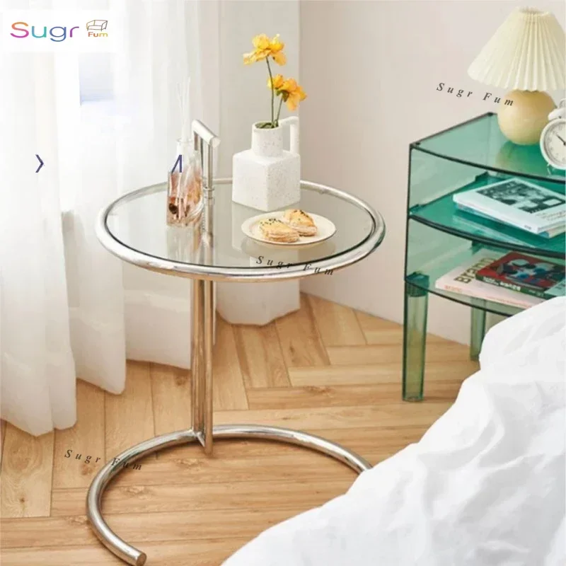 Retro Lift Transparent Tea Table Stainless Steel Internet Celebrity Photo Glass Round Ins Home Sofa Side Table Coffee Table
Retro Lift Transparent Tea Table Stainless Steel Internet Celebrity Photo Glass Round Ins Home Sofa Side Table Coffee Table