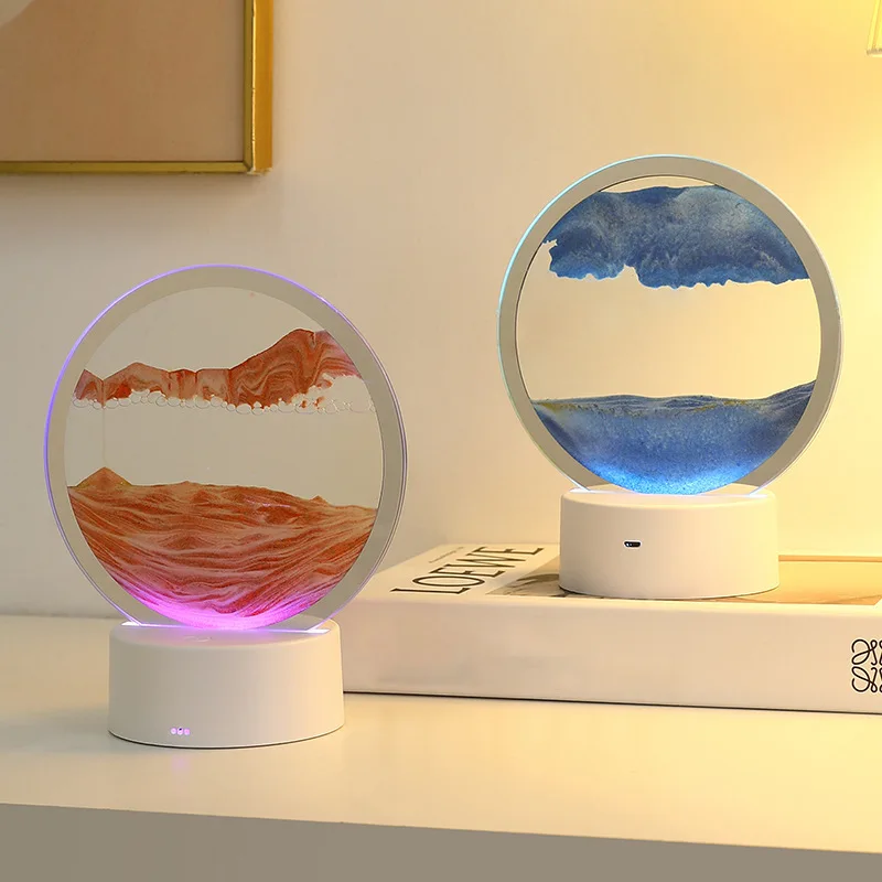 Creative Flowing Sand Painting Night Light 3D Desktop Stereoscopic Hourglass Painting Living Room Bedroom Ornament Gift
Creative Flowing Sand Painting Night Light 3D Desktop Stereoscopic Hourglass Painting Living Room Bedroom Ornament Gift