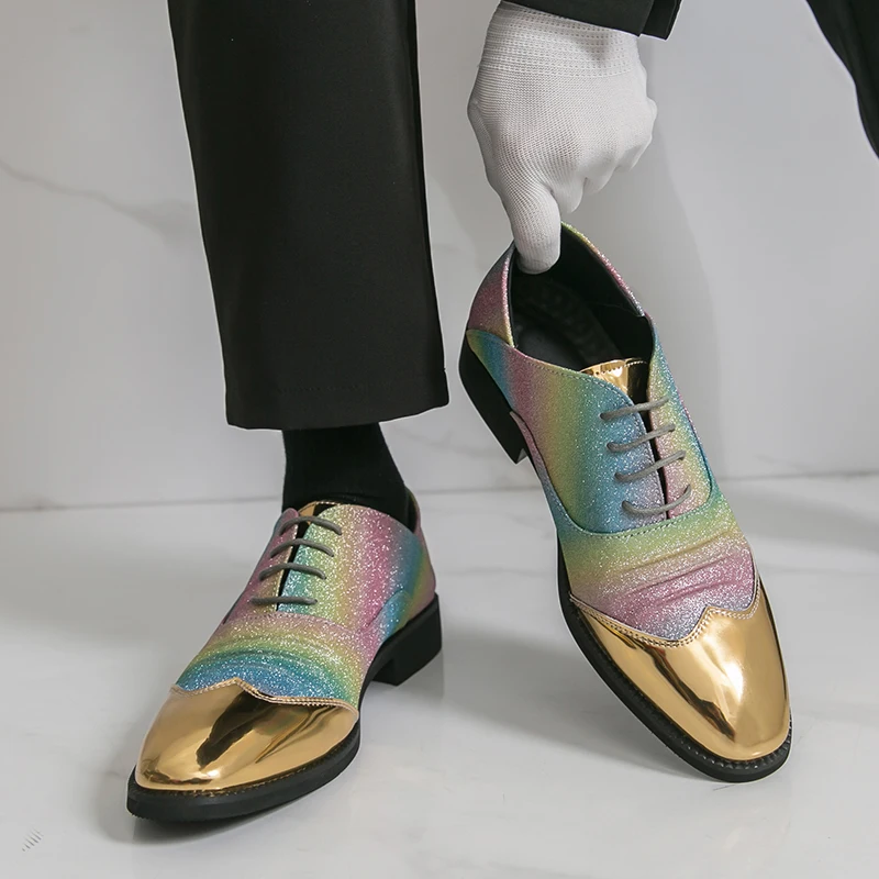 Мужские повседневные кожаные туфли для вечеринок, стильный дизайн, размеры 38-46, для повседневной носки, для взрослых, для ночных клубов, большие размеры, новинка
Мужские повседневные кожаные туфли для вечеринок, стильный дизайн, размеры 38-46, для повседневной носки, для взрослых, для ночных клубов, большие размеры, новинка