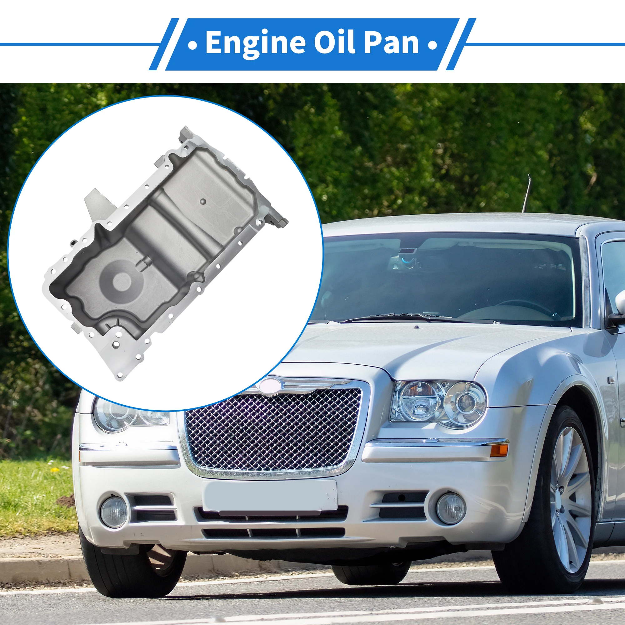UXCELL 1 Pc No.4792963AE Engine Oil Pan for CHRYSLER 300 2008-2010 Aluminum Silver Tone
UXCELL 1 Pc No.4792963AE Engine Oil Pan for CHRYSLER 300 2008-2010 Aluminum Silver Tone