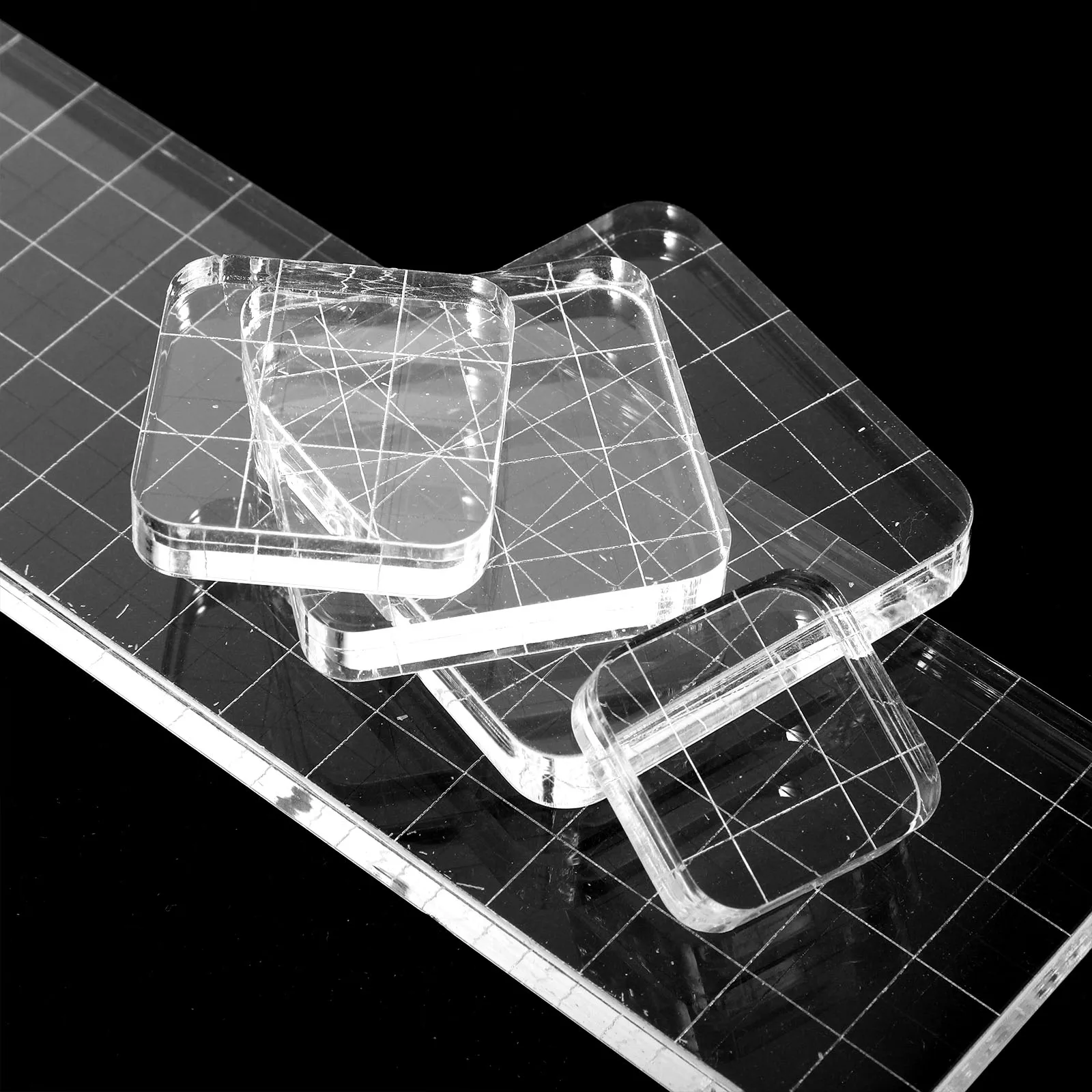 5pcs Acrylic Stamp Accessories Clear Blocks Board for Journal Notebook Card Making Scrapbooking Tools with Smooth Edges
5pcs Acrylic Stamp Accessories Clear Blocks Board for Journal Notebook Card Making Scrapbooking Tools with Smooth Edges