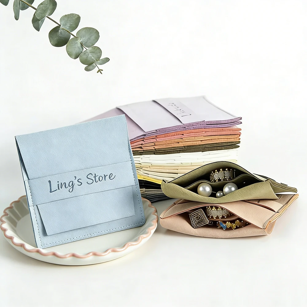 50Pcs Personalized Logo Jewelry Microfiber Strip Bag Inside With Divider Velvet Suede Flap Pouch Ring Earring Seperately Protect
50Pcs Personalized Logo Jewelry Microfiber Strip Bag Inside With Divider Velvet Suede Flap Pouch Ring Earring Seperately Protect