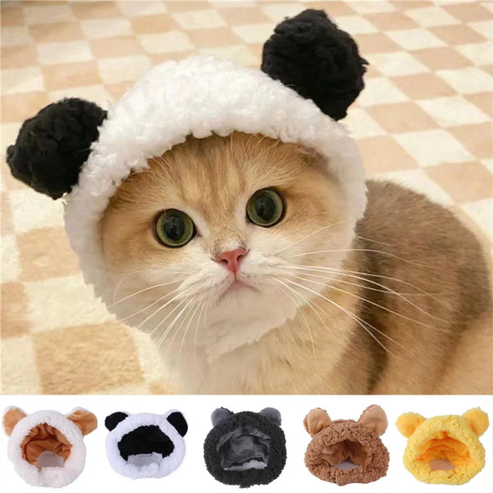 Cute Bear Shaped Plush Hat For Cat Christmas Decorations Pet Dogs Comfortable HeadWear Winter Warm Thicken Cats Cap Pet Supplies
Cute Bear Shaped Plush Hat For Cat Christmas Decorations Pet Dogs Comfortable HeadWear Winter Warm Thicken Cats Cap Pet Supplies