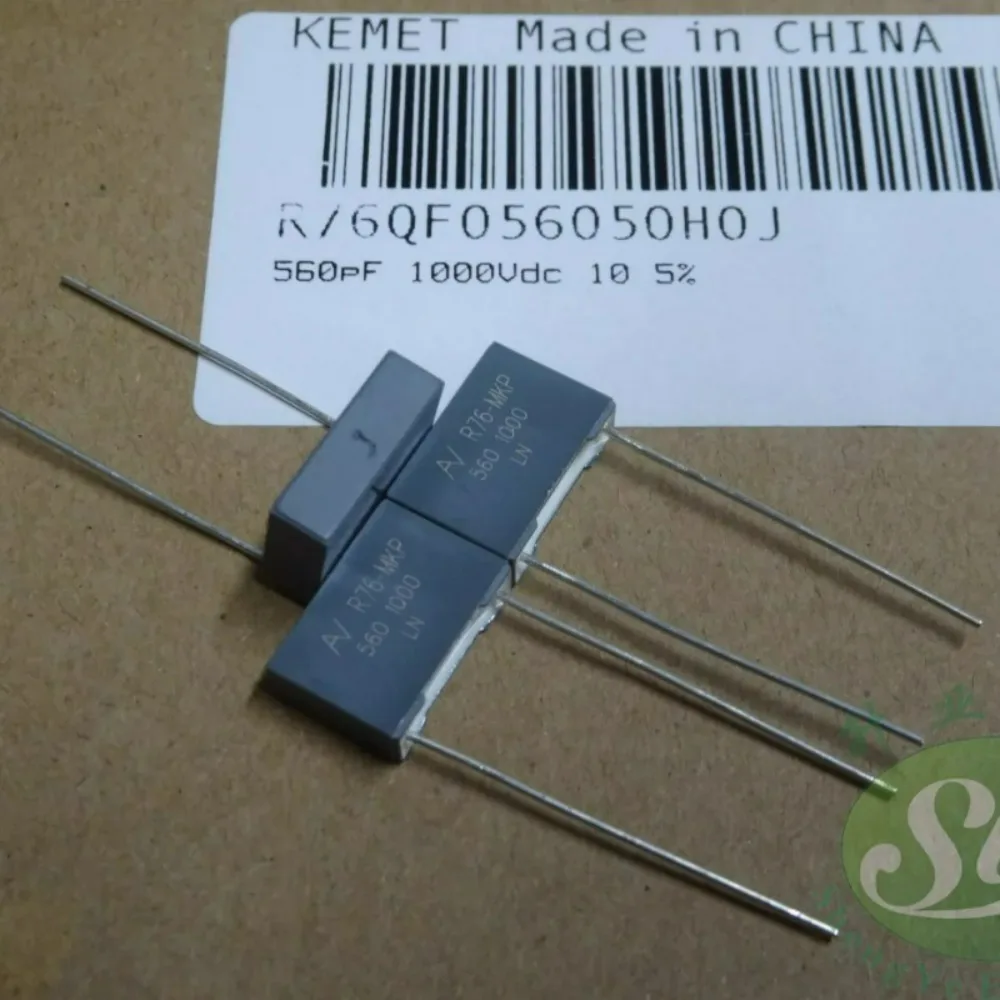 10pcs/lot AV R76 MKP 0.00056uf 1000V 0.56nf 560pf 561 Brand New 10mm Film Capacitor R76QF056050H0J
10pcs/lot AV R76 MKP 0.00056uf 1000V 0.56nf 560pf 561 Brand New 10mm Film Capacitor R76QF056050H0J