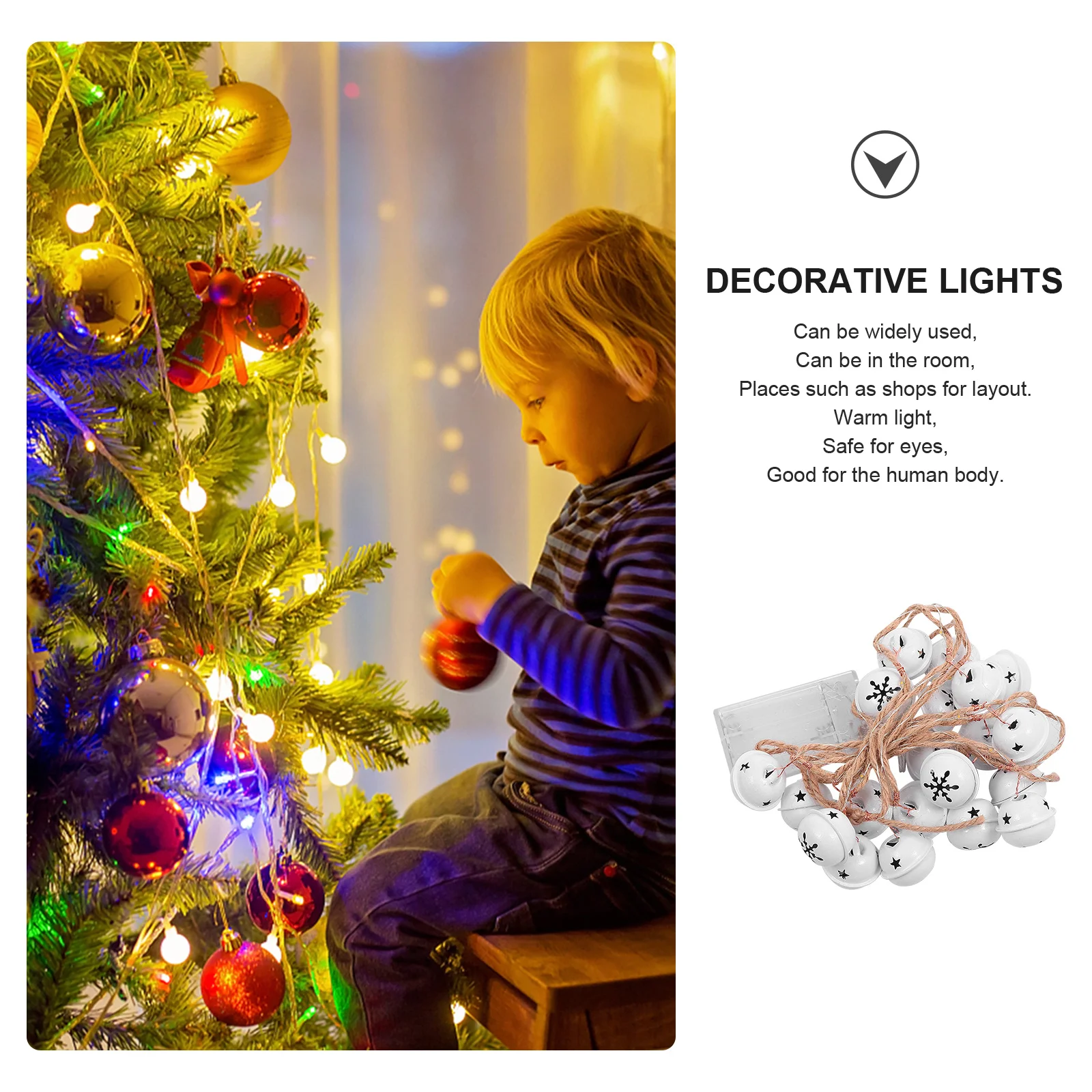 1Pcs Christmas Light String Small Bell LED Lamp String Warm Light Eye Protection Energy Saving Xmas Party Decoration
1Pcs Christmas Light String Small Bell LED Lamp String Warm Light Eye Protection Energy Saving Xmas Party Decoration