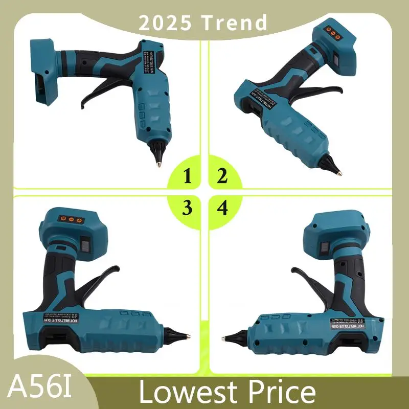 ABDD 100W Cordless Digital Hot Melt Glue Gun Power Tool Formakita 18V Battery Glue Sticks DIY Repair Tool
ABDD 100W Cordless Digital Hot Melt Glue Gun Power Tool Formakita 18V Battery Glue Sticks DIY Repair Tool