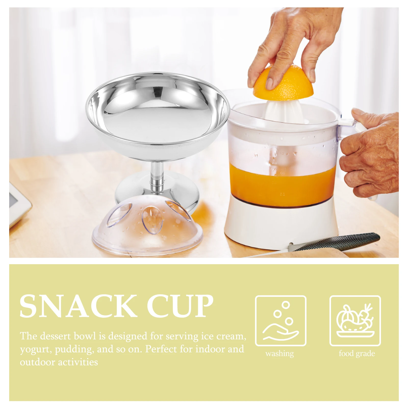 Stainless Steel Dessert Bowl Reusable Ice Cream Cup for Salad Fruit Yogurt Snacks Portable Lightweight Metal Bowls
Stainless Steel Dessert Bowl Reusable Ice Cream Cup for Salad Fruit Yogurt Snacks Portable Lightweight Metal Bowls
