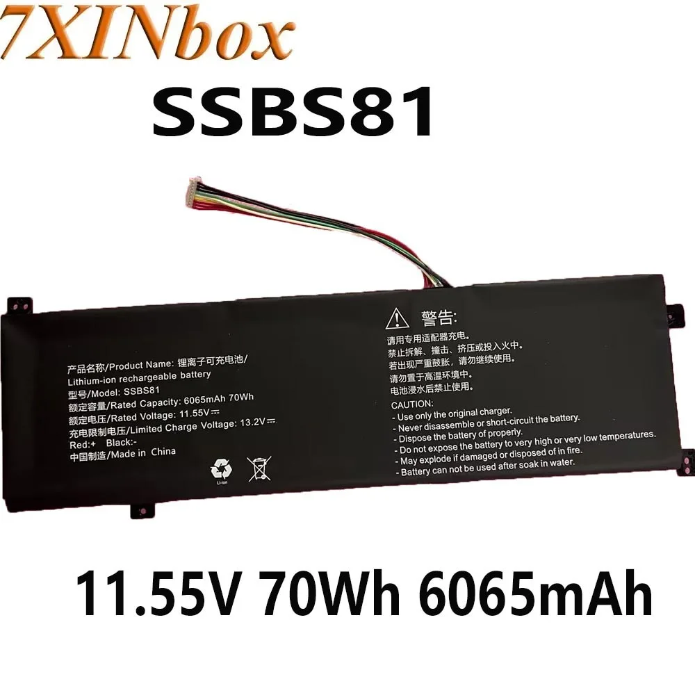 7XINbox SSBS81 11.55V 70Wh 6065mAh Laptop Battery for For Mechrevo ThunderBook 16 IGER Z1 16-12900H1 Notebook CODE01HDS-7CC6
7XINbox SSBS81 11.55V 70Wh 6065mAh Laptop Battery for For Mechrevo ThunderBook 16 IGER Z1 16-12900H1 Notebook CODE01HDS-7CC6