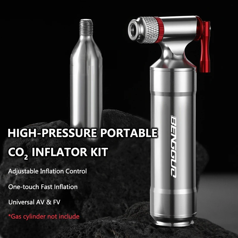 Portable Bike Fast Pumping Inflator Ultralight CO2 Cylinder Pump For AV/FV Aluminum Alloy MTB Tire Inflator Bike Accessories
Portable Bike Fast Pumping Inflator Ultralight CO2 Cylinder Pump For AV/FV Aluminum Alloy MTB Tire Inflator Bike Accessories
