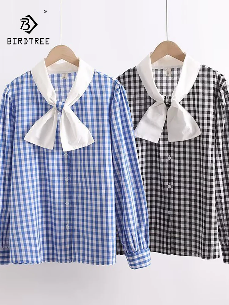 Новая женская хлопковая рубашка с длинным рукавом Весна 2026, в клетку с бантом, в стиле Mori Girl, модная, в стиле преппи, для повседневной носки, свободная блузка T63821CC
Новая женская хлопковая рубашка с длинным рукавом Весна 2026, в клетку с бантом, в стиле Mori Girl, модная, в стиле преппи, для повседневной носки, свободная блузка T63821CC