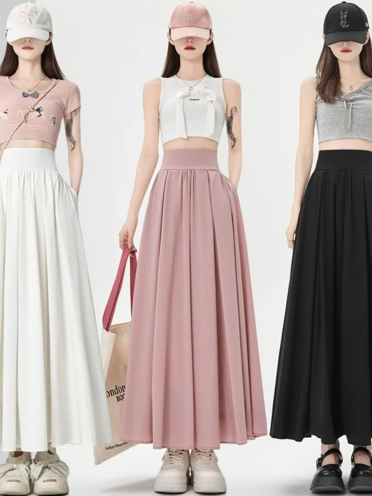 White A-Line Midi Skirt Women's Casual Sle High Waist Pleated Skirt Ci Commuting op Date Ocns Elastic Micro St...
White A-Line Midi Skirt Women's Casual Sle High Waist Pleated Skirt Ci Commuting op Date Ocns Elastic Micro St...