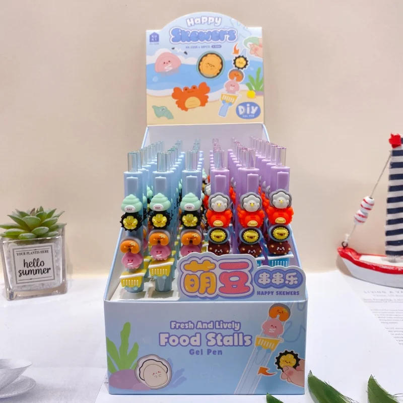 24pcs/lot Kawaii Crab Octopus Marine Organism Press Gel Pen Cute 0.5mm Black Ink Gel Pens For Writing Office School Supply
24pcs/lot Kawaii Crab Octopus Marine Organism Press Gel Pen Cute 0.5mm Black Ink Gel Pens For Writing Office School Supply