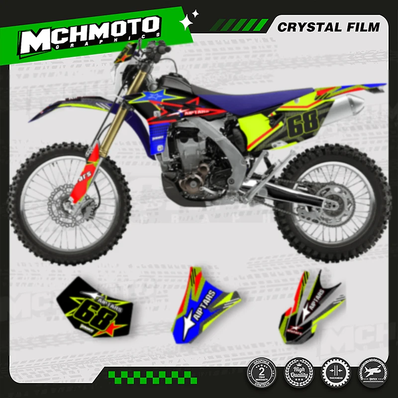 MCHMFG Motorcycle Graphics Background Decal Adhesive Stickers Kits For YAMAHA 2012 2013 2014 2015 WRF450
MCHMFG Motorcycle Graphics Background Decal Adhesive Stickers Kits For YAMAHA 2012 2013 2014 2015 WRF450