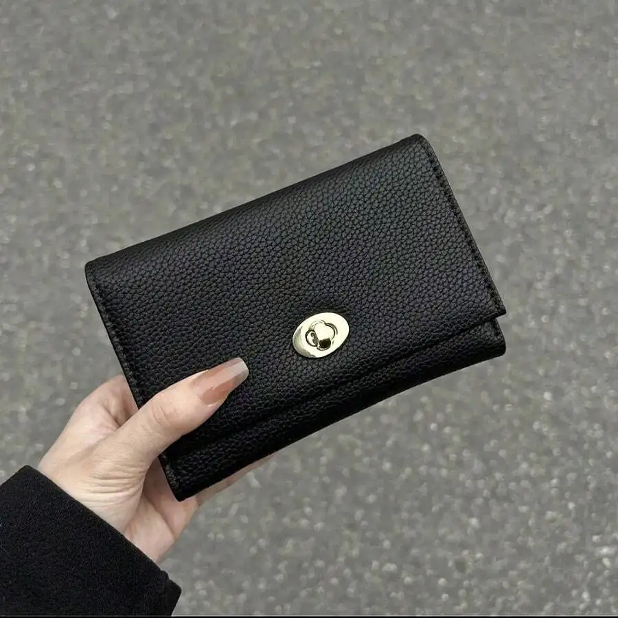 Wholesale Women Short Wallet, PU Leather Popular Style Buckle Closure Small Wallet
Wholesale Women Short Wallet, PU Leather Popular Style Buckle Closure Small Wallet