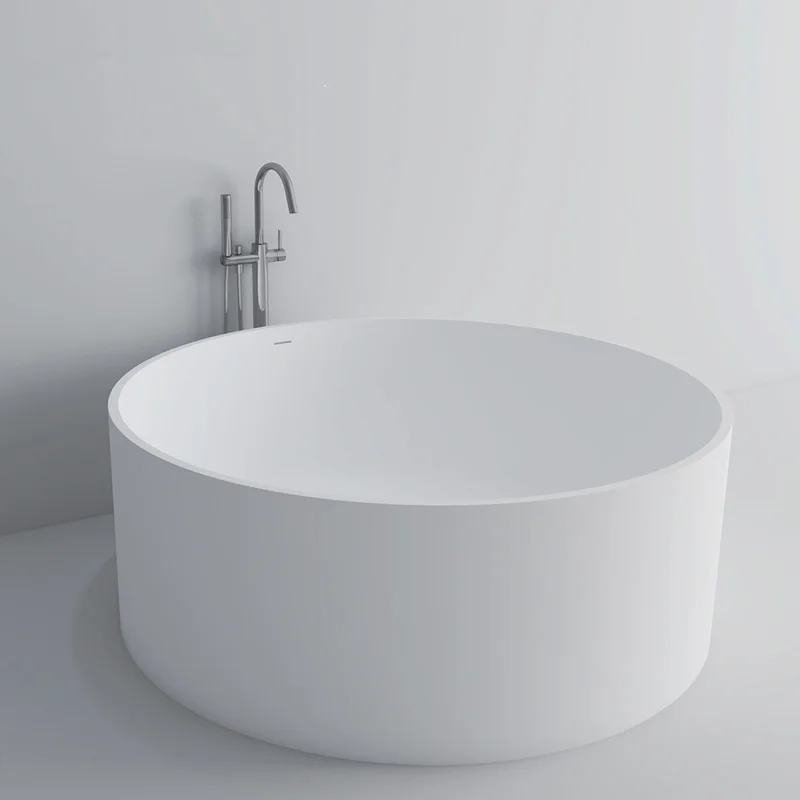 High Quality Solid Surface Freestanding Artificial Stone Resin Bath Tub With Matte Round Bathtub
High Quality Solid Surface Freestanding Artificial Stone Resin Bath Tub With Matte Round Bathtub