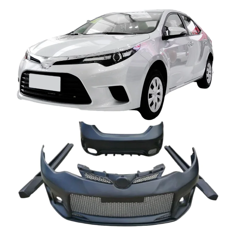 Aftermarket Parts Pp Material Body Kit Front Rear Car Bumper and Side Skirt for Toyota Levin 2014-2016 Type a
Aftermarket Parts Pp Material Body Kit Front Rear Car Bumper and Side Skirt for Toyota Levin 2014-2016 Type a