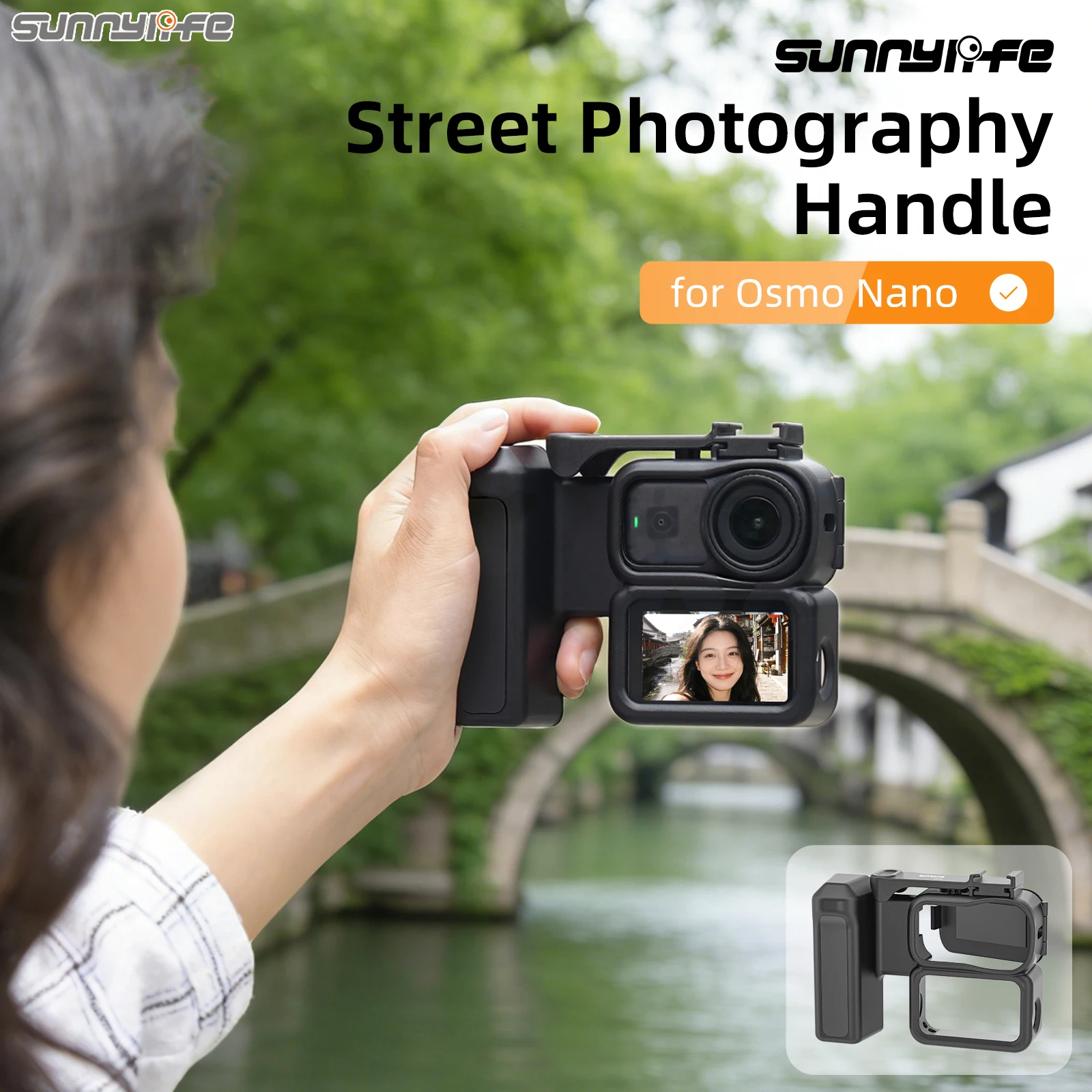 Quick-release grip frame and handle accessories for DJI Osmo Nano all-in-one street photography grip
Quick-release grip frame and handle accessories for DJI Osmo Nano all-in-one street photography grip