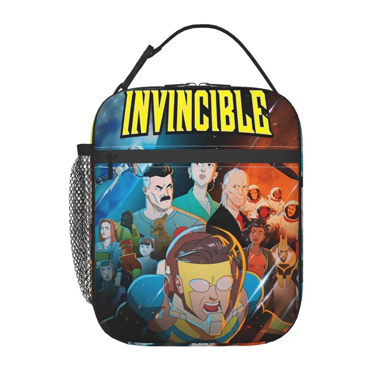 Invincible Mark Grayson Superhero Изолированная сумка для обеда для пикника Аниме Коробка для еды Герметичный холодильник Термальный ланч-бокс
Invincible Mark Grayson Superhero Изолированная сумка для обеда для пикника Аниме Коробка для еды Герметичный холодильник Термальный ланч-бокс