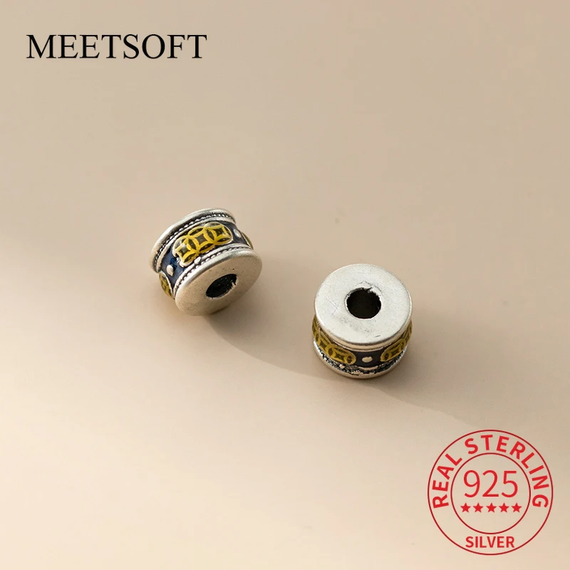 Эмалированные бусины на удачу из стерлингового серебра S925 с круглыми бриллиантами и монетами, браслеты и ожерелья ручной работы, плетеные веревочные материалы, аксессуары
Эмалированные бусины на удачу из стерлингового серебра S925 с круглыми бриллиантами и монетами, браслеты и ожерелья ручной работы, плетеные веревочные материалы, аксессуары