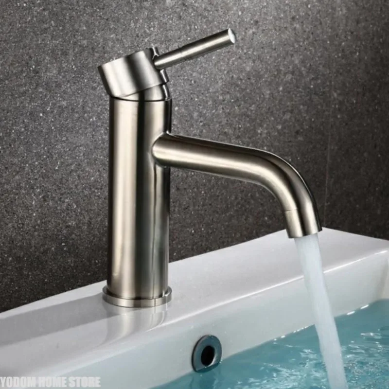Stainless Steel Faucet Heightened Basin Household Bathroom Hand Wash Basin Cold and Hot Basin Faucet
Stainless Steel Faucet Heightened Basin Household Bathroom Hand Wash Basin Cold and Hot Basin Faucet