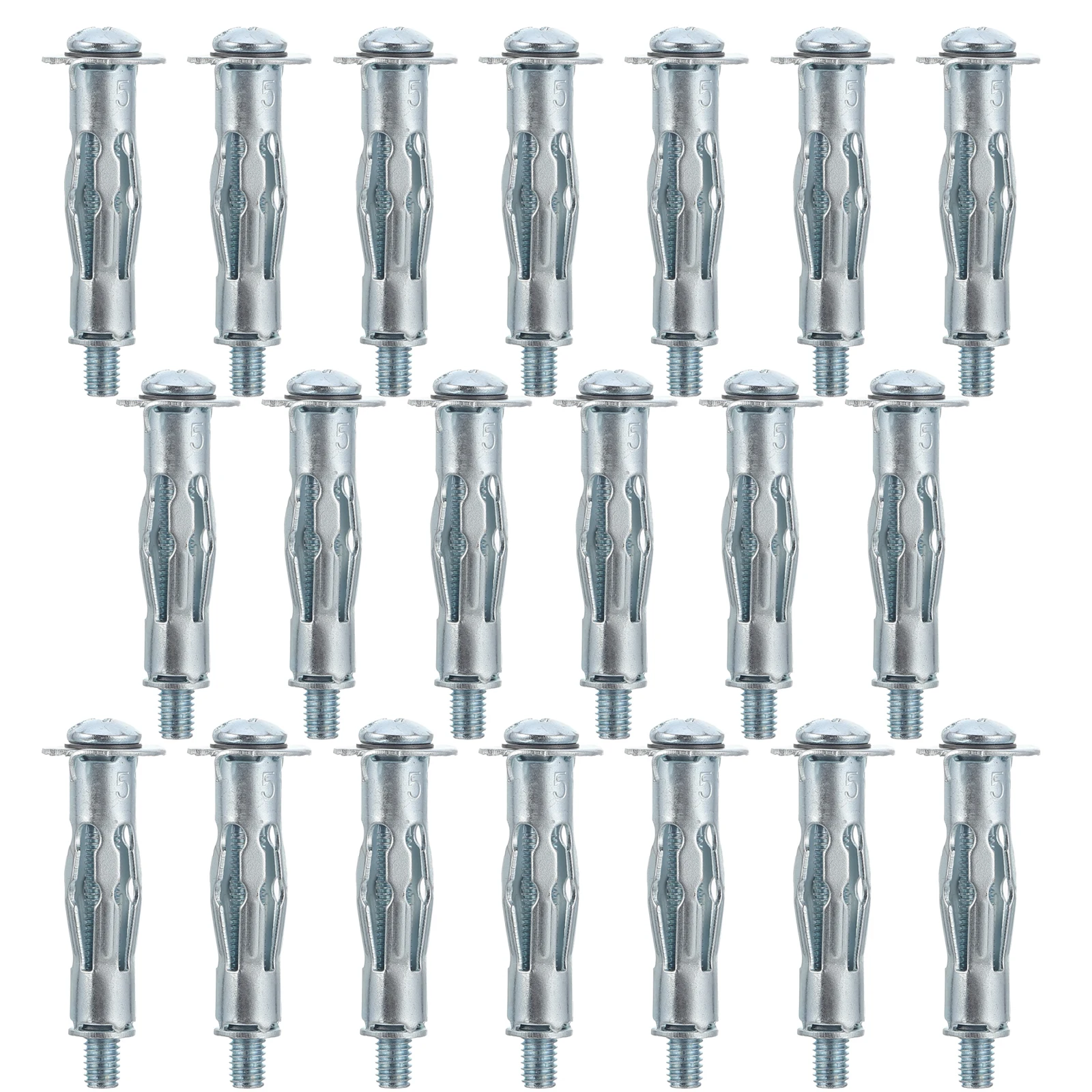 20pcs Steel Expansion Bolts Heavy Duty Cavity Wall Anchors Plasterboard Screws Drywall Hardware Strong Hold Large Flange Secure
20pcs Steel Expansion Bolts Heavy Duty Cavity Wall Anchors Plasterboard Screws Drywall Hardware Strong Hold Large Flange Secure
