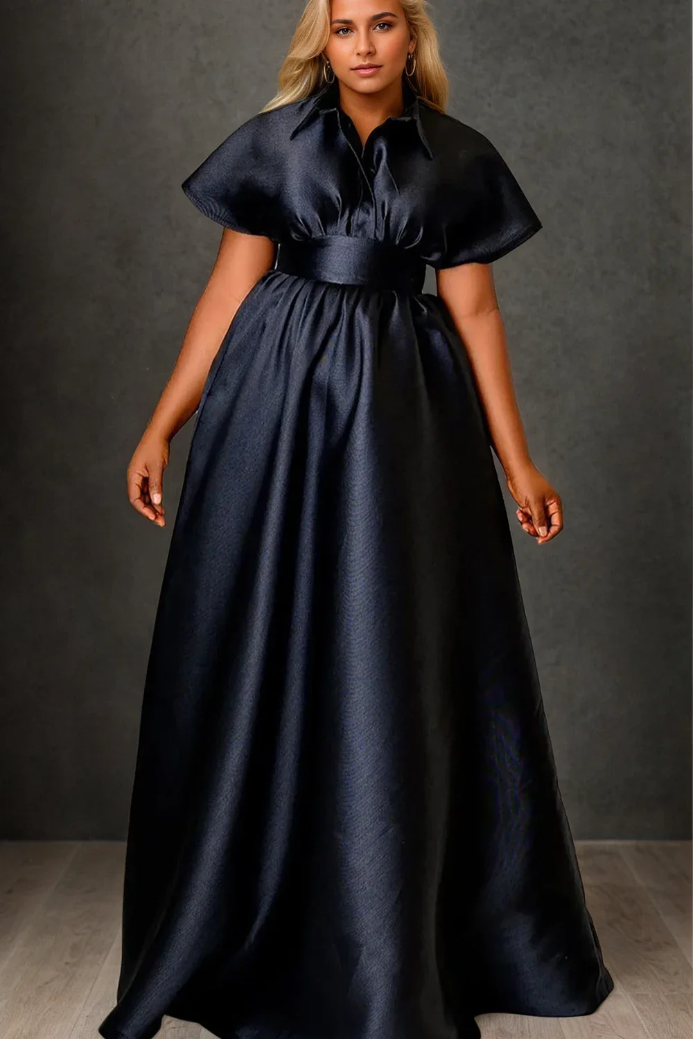 Women's Plus Size Creation Dresses 2025 Summer Satin Short Sleeve Lapel Wedding Evening Birthday Simple Maxi Dress With Pocket
Women's Plus Size Creation Dresses 2025 Summer Satin Short Sleeve Lapel Wedding Evening Birthday Simple Maxi Dress With Pocket