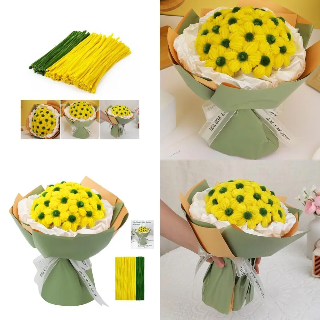Pipe Cleaners Flower Set Chenilles Stems DIY Flower Making Set Pipe Cleaners Y08E
Pipe Cleaners Flower Set Chenilles Stems DIY Flower Making Set Pipe Cleaners Y08E