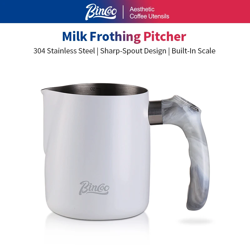 Bincoo Latte Art Pitcher 600ml with Sharp Spout Pressure Texture Design for Milk Foaming and Flow Control Barista Tool Perfect
Bincoo Latte Art Pitcher 600ml with Sharp Spout Pressure Texture Design for Milk Foaming and Flow Control Barista Tool Perfect